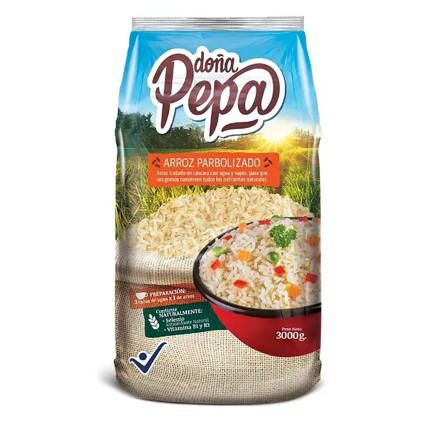 ARROZ PARBORIZADO DOÑA PEPA*3000G