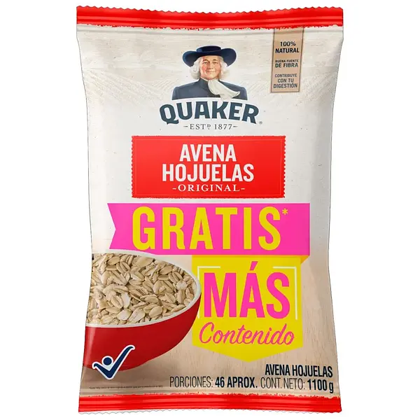 AVENA HOJUELAS QUAKER*1100G