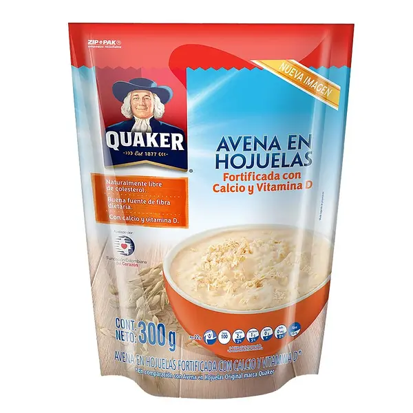 AVENA HOJUELAS FORTIFICADA QUAKER*300GR