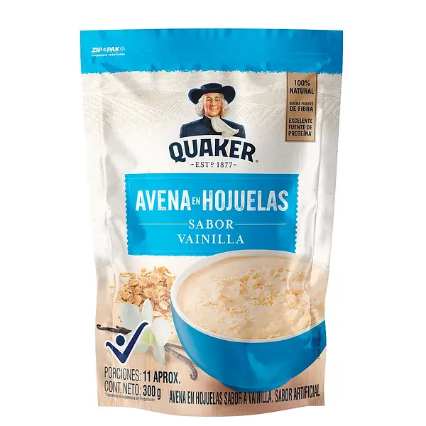AVENA HOJUELAS VAINILLA QUAKER*300G