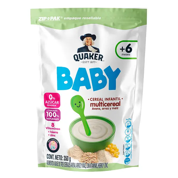 COLADA MULTICEREAL BABY QUAKER *100 GR
