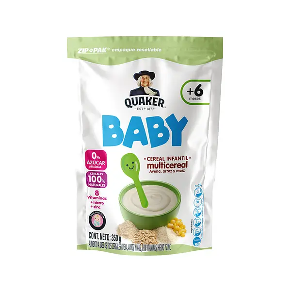 COLADA MULTICEREAL BABY QUAKER *350 GR