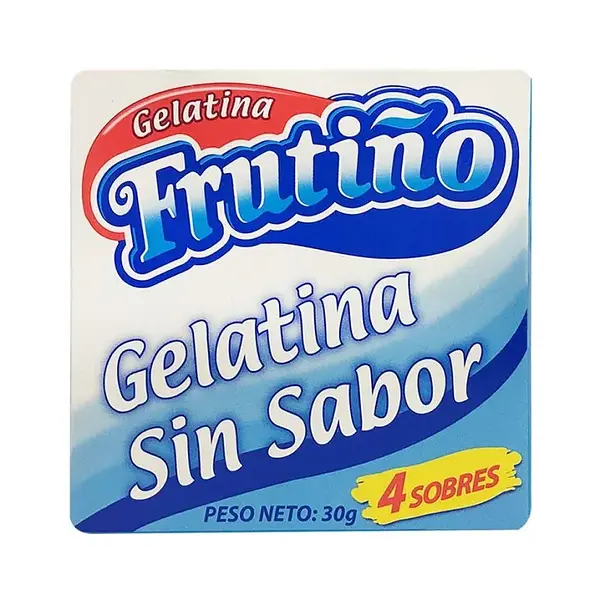 GELATINA SIN SABOR FRUTIÑO*30G