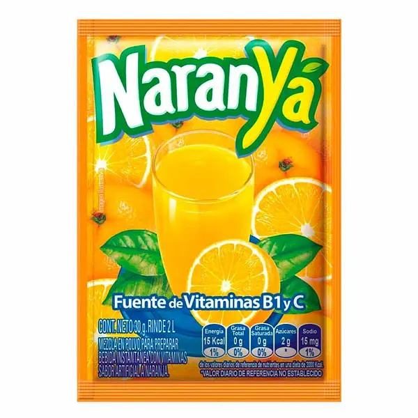 REFRESCO POLVO NARANYA *30GR