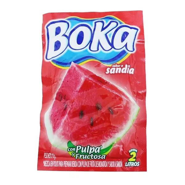 REFRESCO POLVO SANDIA BOKA *18 GR