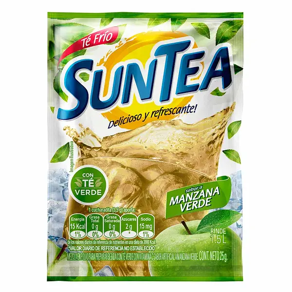 REFRESCO MANZANA VERDE SUNTEA*25GR