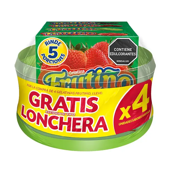 GELATINA FRUTIÑO SURTIDA*14G*4U