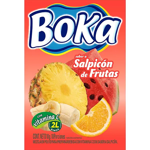 REFRESCO POLVO SALPICON BOKA *18 GR