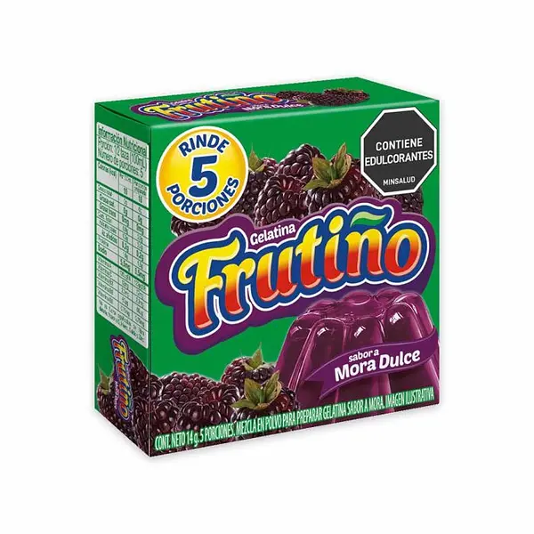 GELATINA MORA DULCE FRUTINO*14G