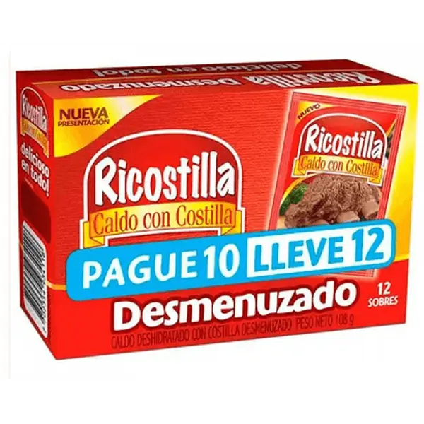 CALDO DESMENUZADO RICOSTILLA*12U