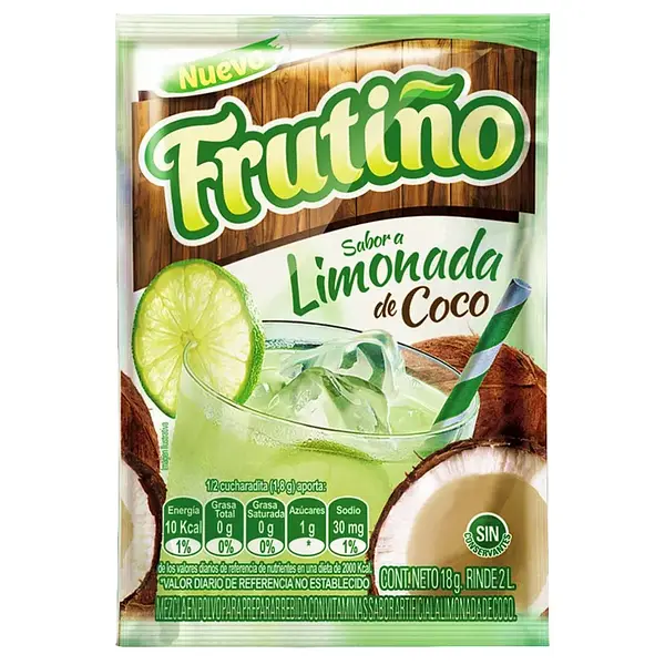 REFRESCO LIMONADA COCO FRUTIÑO*18GR