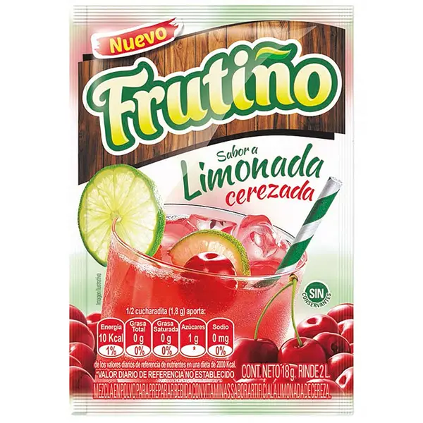 REFRESCO LIMONADA CEREZADA FRUTIÑO*18GR