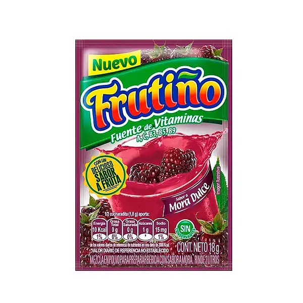 REFRESCO MORA DULCE FRUTIÑO *18GR