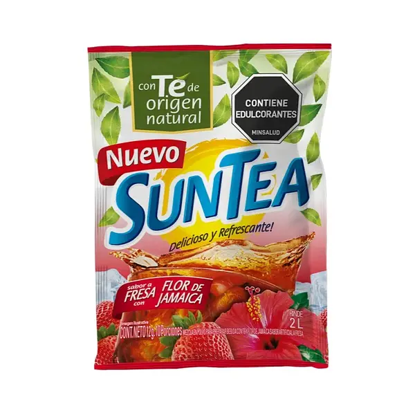 REFRESCO FRESA FLOR JAMAICA SUNTEA*12G