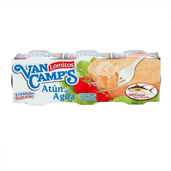 ATUN LOMITO AGUA VANCAMPS *80G*3U