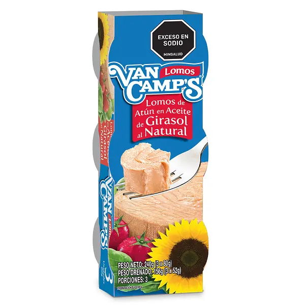 ATUN LOMITO ACEITE VANCAMPS*80G*3U
