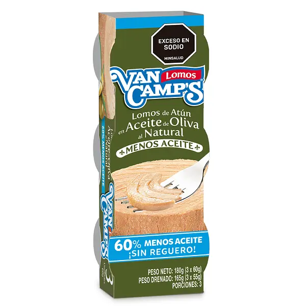 ATUN LOMITO ACEITE OLIVA VANCAMPS*3U*180