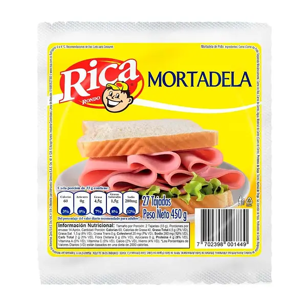 MORTADELA MIXTA RICA *450GR