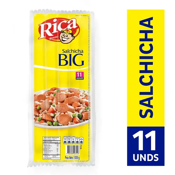 SALCHICHA POLLO BIG RICA*11U