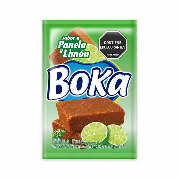 BEBIDA POLVO PANELA&LIMON BOKA*10G