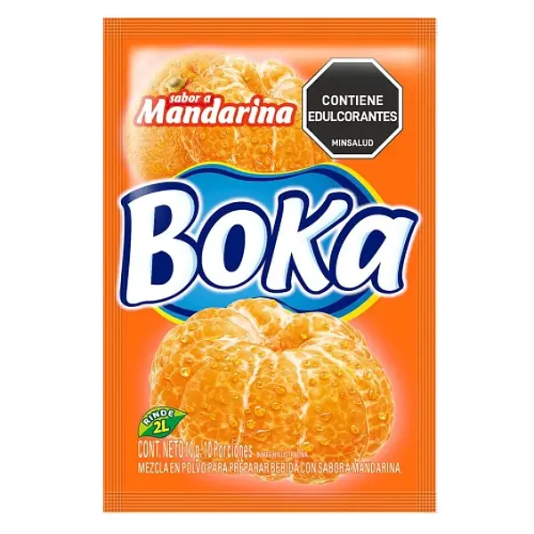 REFRESCO POLVO MANDARINA BOKA*10G