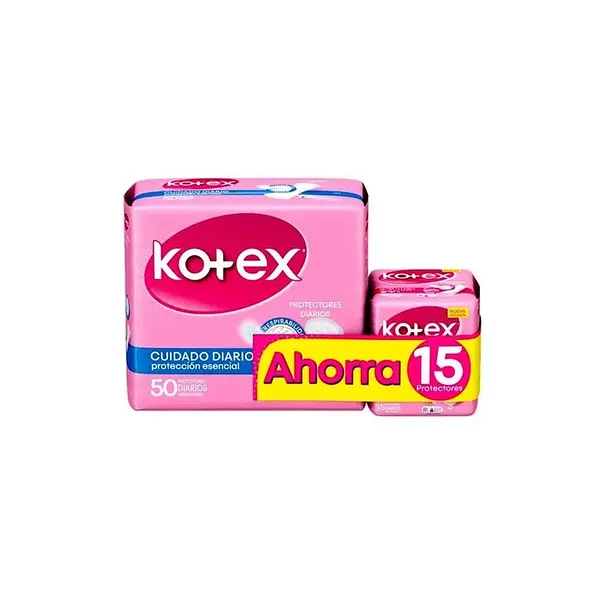 PROTECTOR DIARIO KOTEX*50+15U