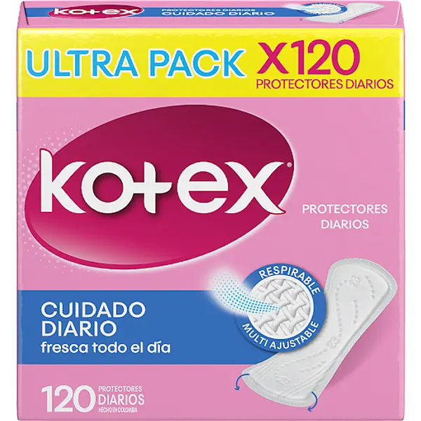 PROTECTOR DIARIO KOTEX *120 UND