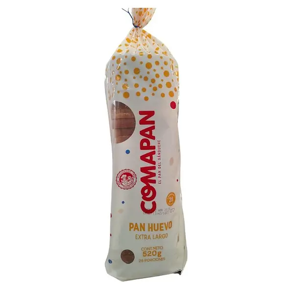 PAN TAJADO HUEVO EX GRANDE COMAPAN*520GR