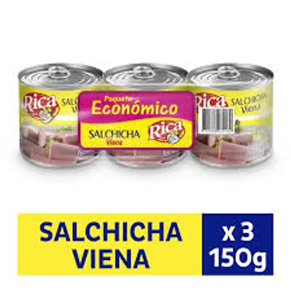 SALCHICHA VIENA RICA *150G*3U