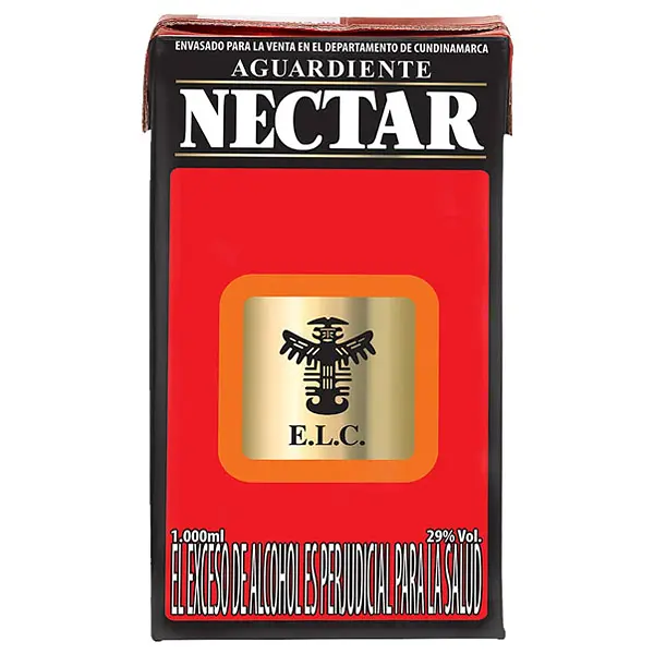 AGUARDIENTE ROJO NECTAR*1 L