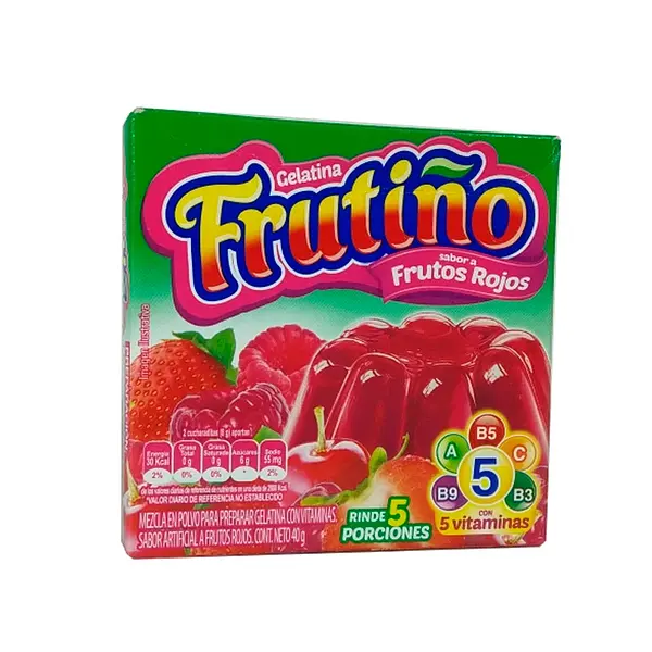 GELATINA FRUTOS ROJOS FRUTIÑO*40G