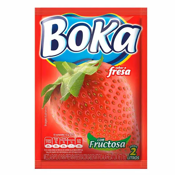 REFRESCO FRESA BOKA*18G