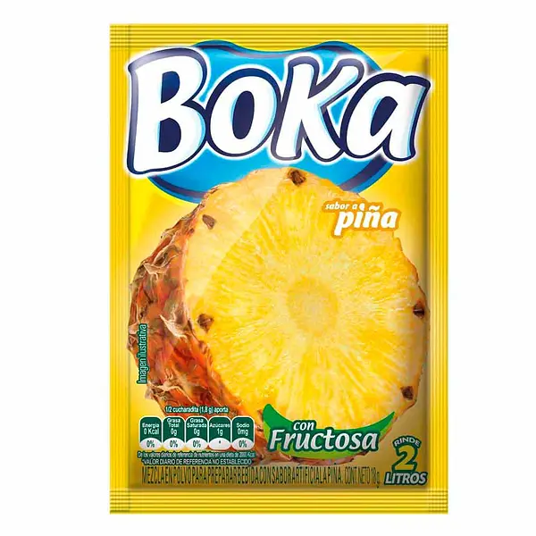 REFRESCO POLVO PIÑA BOKA*18G
