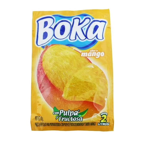 REFRESCO POLVO MANGO BOKA *18 GR