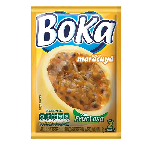 REFRESCO POLVO BOKA MARACUYA *18 GR