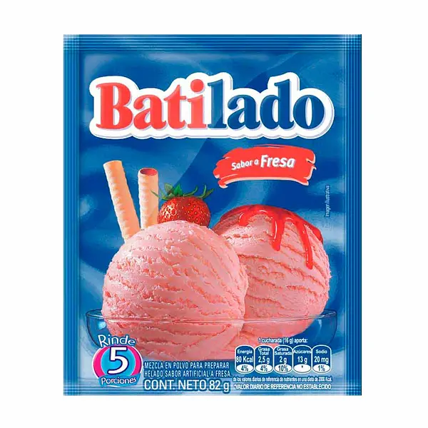 CREMA HELADO FRESA BATILADO *82GR