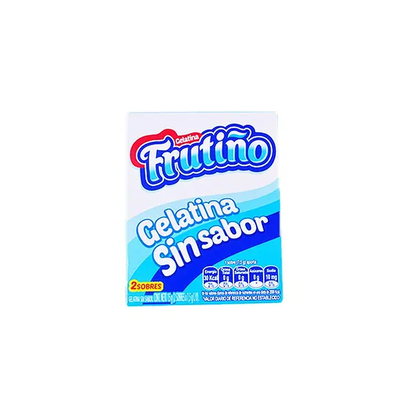 GELATINA SIN SABOR FRUTIÑO*15G