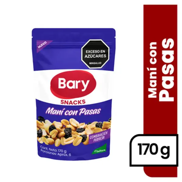 SNACK MANI PASAS BARY*170G