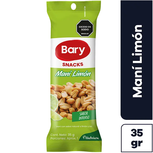 SNACK MANI LIMON BARY*35GR