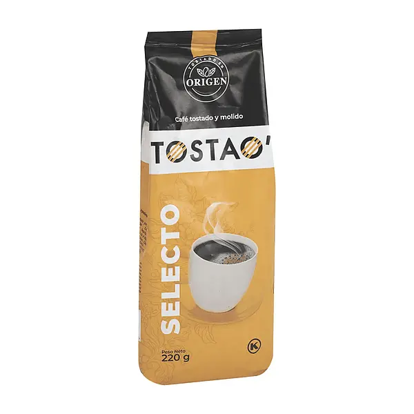 CAFE MOLIDO SELECTO TOSTAO *220 GR