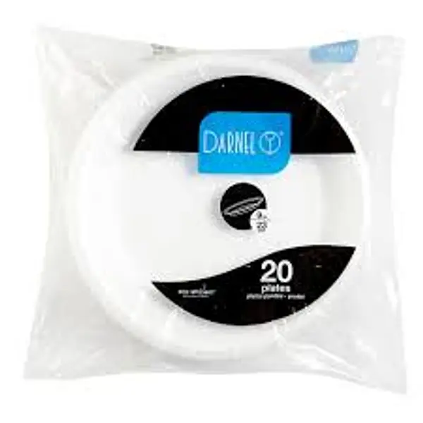 PLATO PLANO DARNEL*23CM*20UND