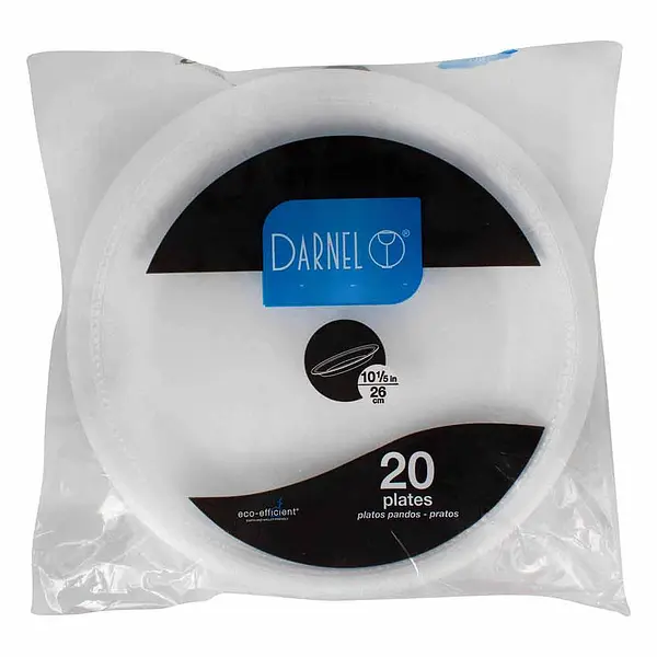 PLATO PLANO DARNEL*26CM*20UND