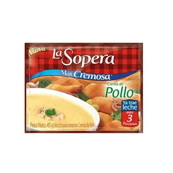 CREMA SOPA POLLO LA SOPERA*3POR