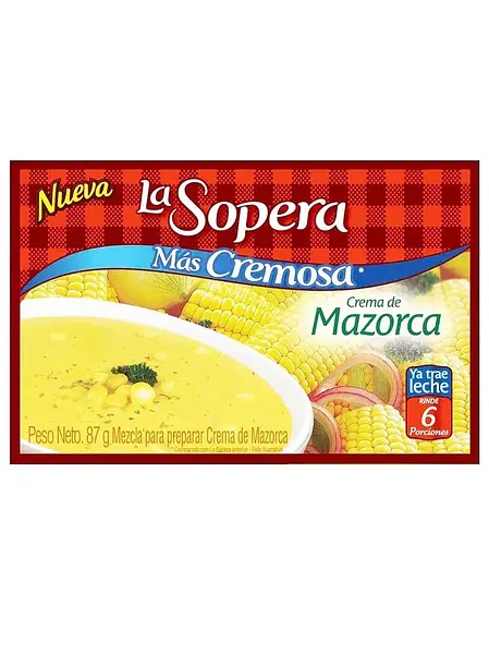 CREMA SOPA MAZORCA LA SOPERA*6PORC