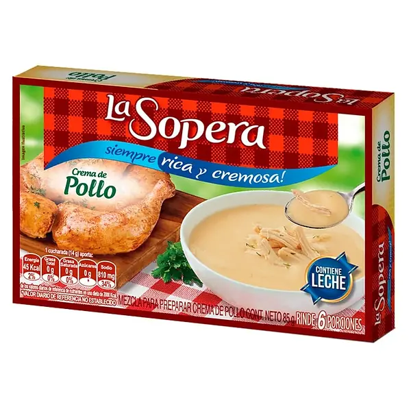 CREMA SOPA POLLO LA SOPERA *85GR