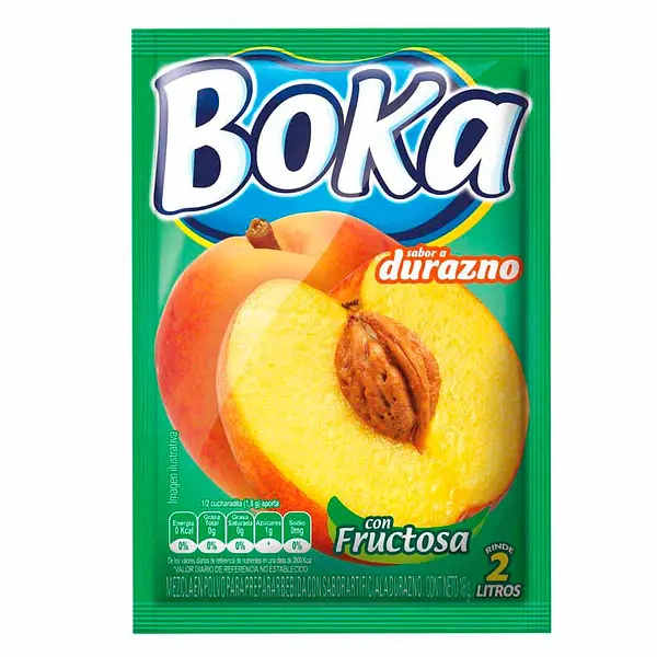 REFRESCO POLVO DURAZNO BOKA*18G
