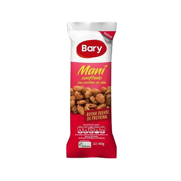 SNACK MANI CONFITADO BARY*40GR