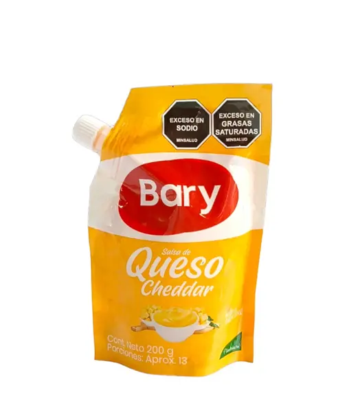 SALSA QUESO CHEDDAR BARY*200G