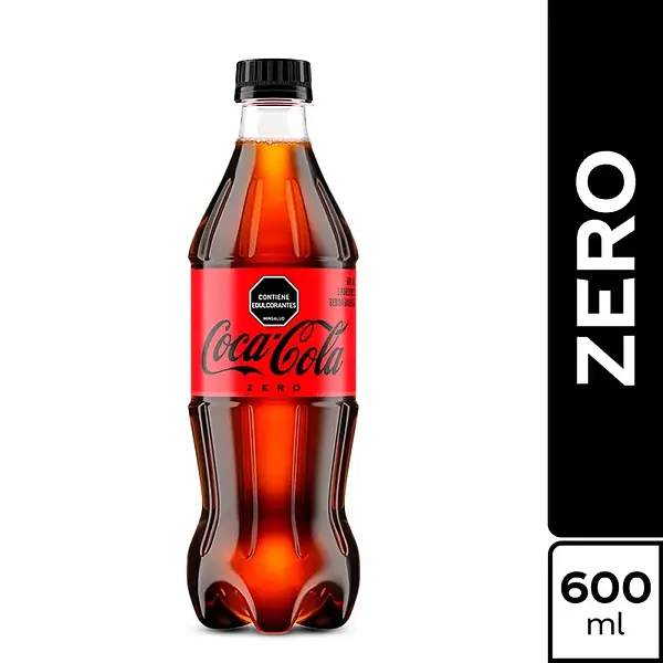 GASEOSA SIN AZUCAR COCA COLA*600ML