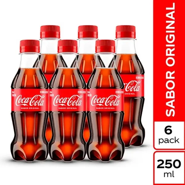 GASEOSA ORIGINAL COCA COLA*250ML*6U